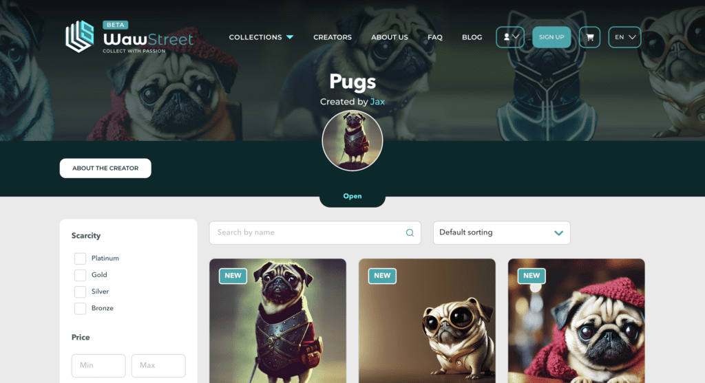 Introducing WawStreet, the newest and coolest NFT platform to hit Belgium!