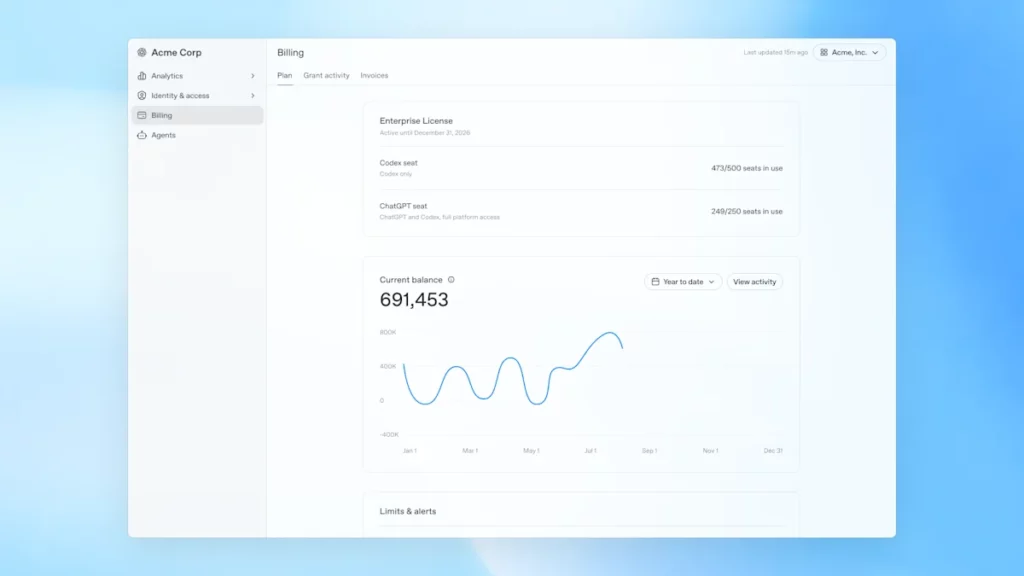 New usage analytics and updated spend controls for enterprises