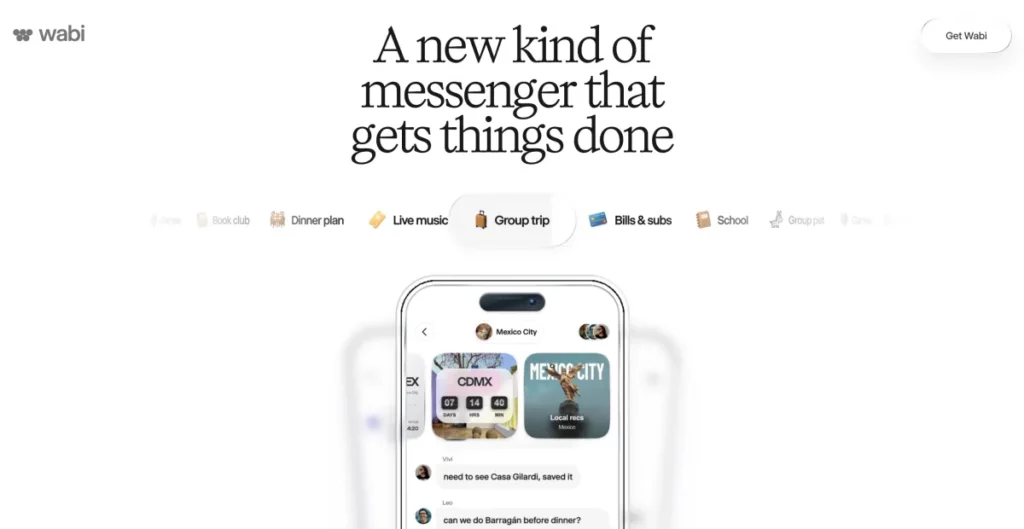 AI-powered app maker Wabi pivots to a messaging experience