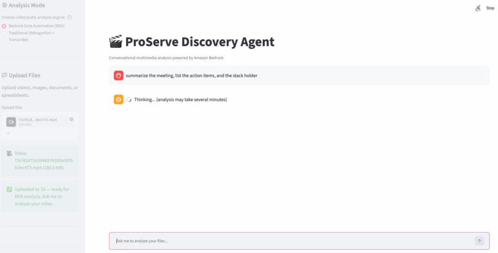 Agentic conversational video intelligence built on AWS