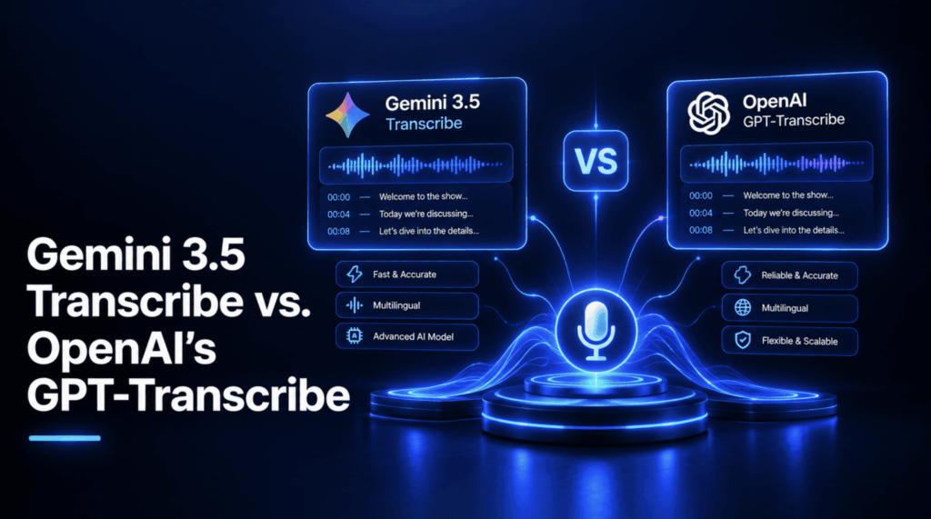 Gemini 3.5 Transcribe vs OpenAI’s GPT-Transcribe