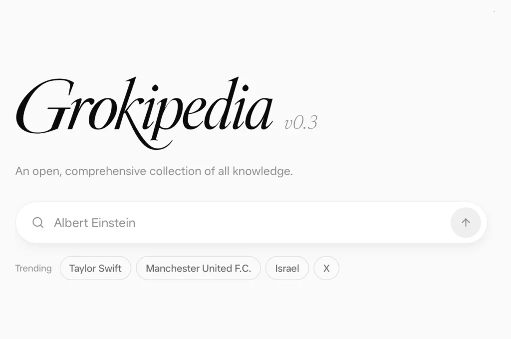 Elon Musk’s Grokipedia has a ‘newly refreshed’ design