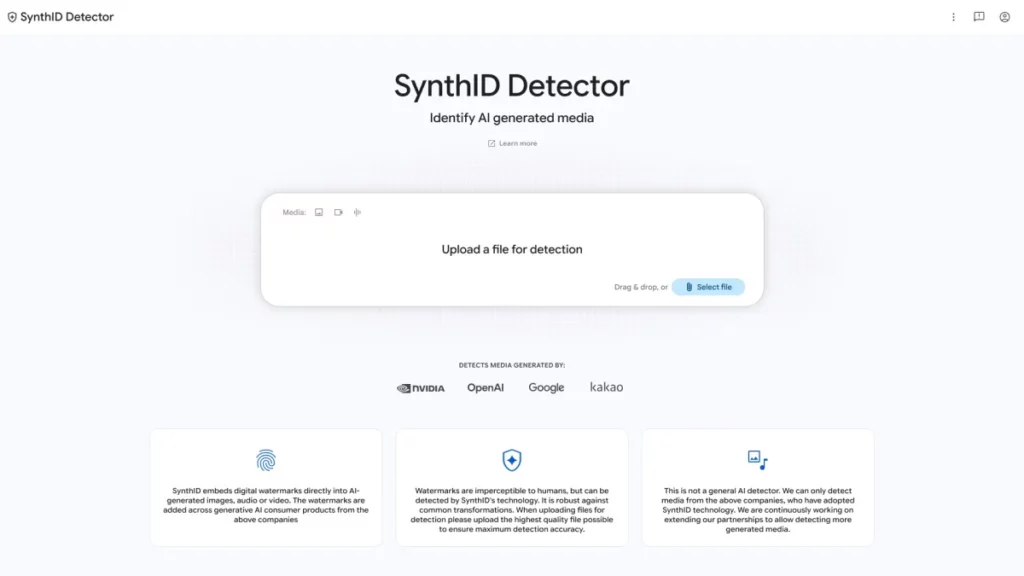 Google’s new SynthID website can identify AI-generated media