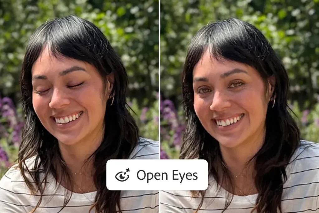 Adobe Lightroom mobile can now open closed eyes in photos with a simple tap