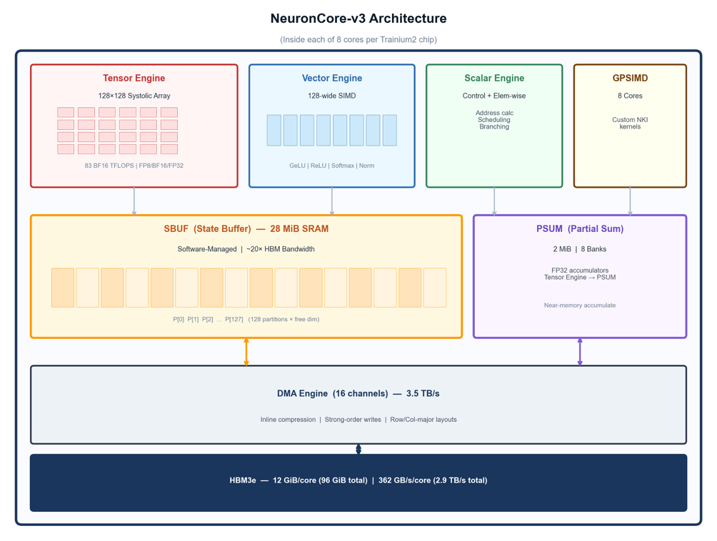 Beyond the KV cache: Training and serving i14’s Laplace 3B linear attention model on AWS Trainium2 with native PyTorch