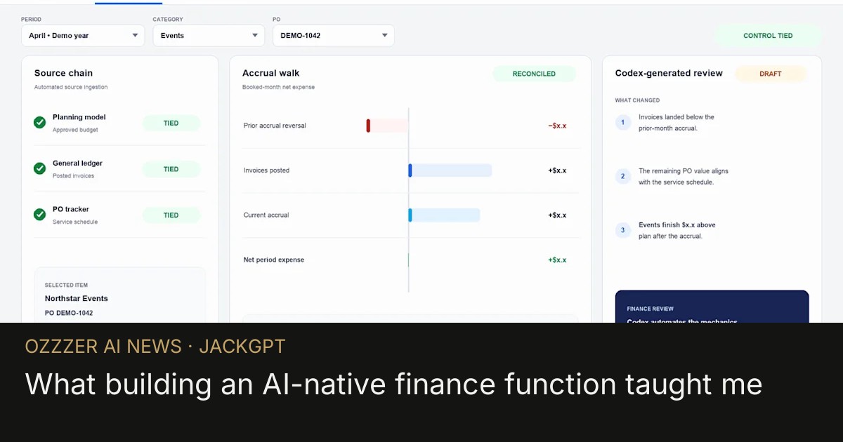 What building an AI-native finance function taught me