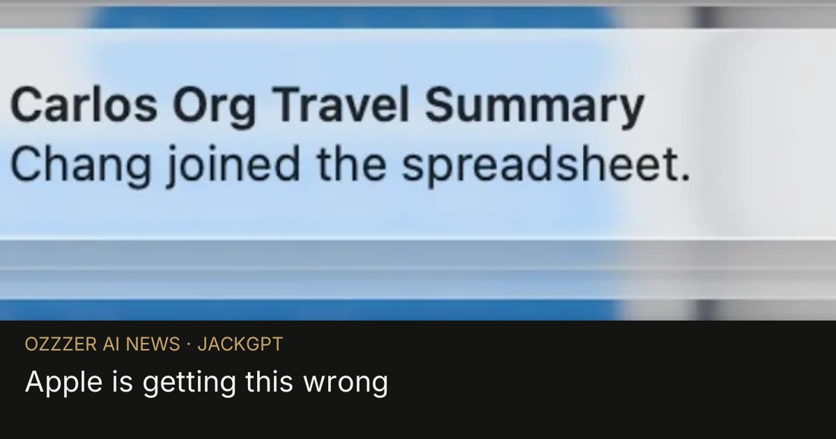 Apple is getting this wrong