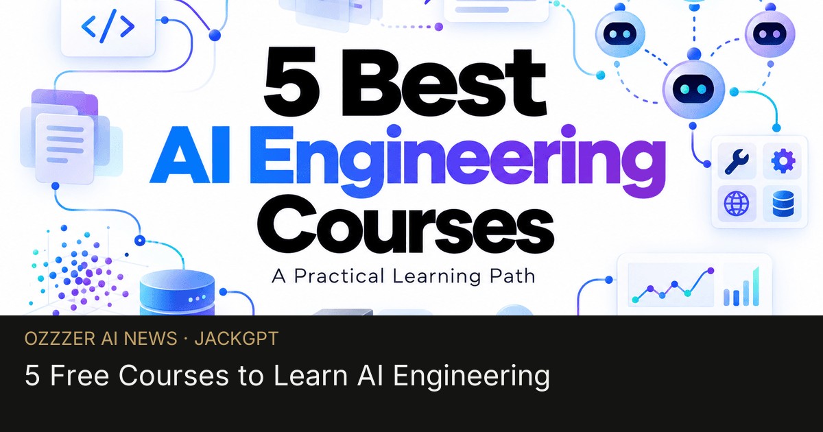 5 Free Courses to Learn AI Engineering